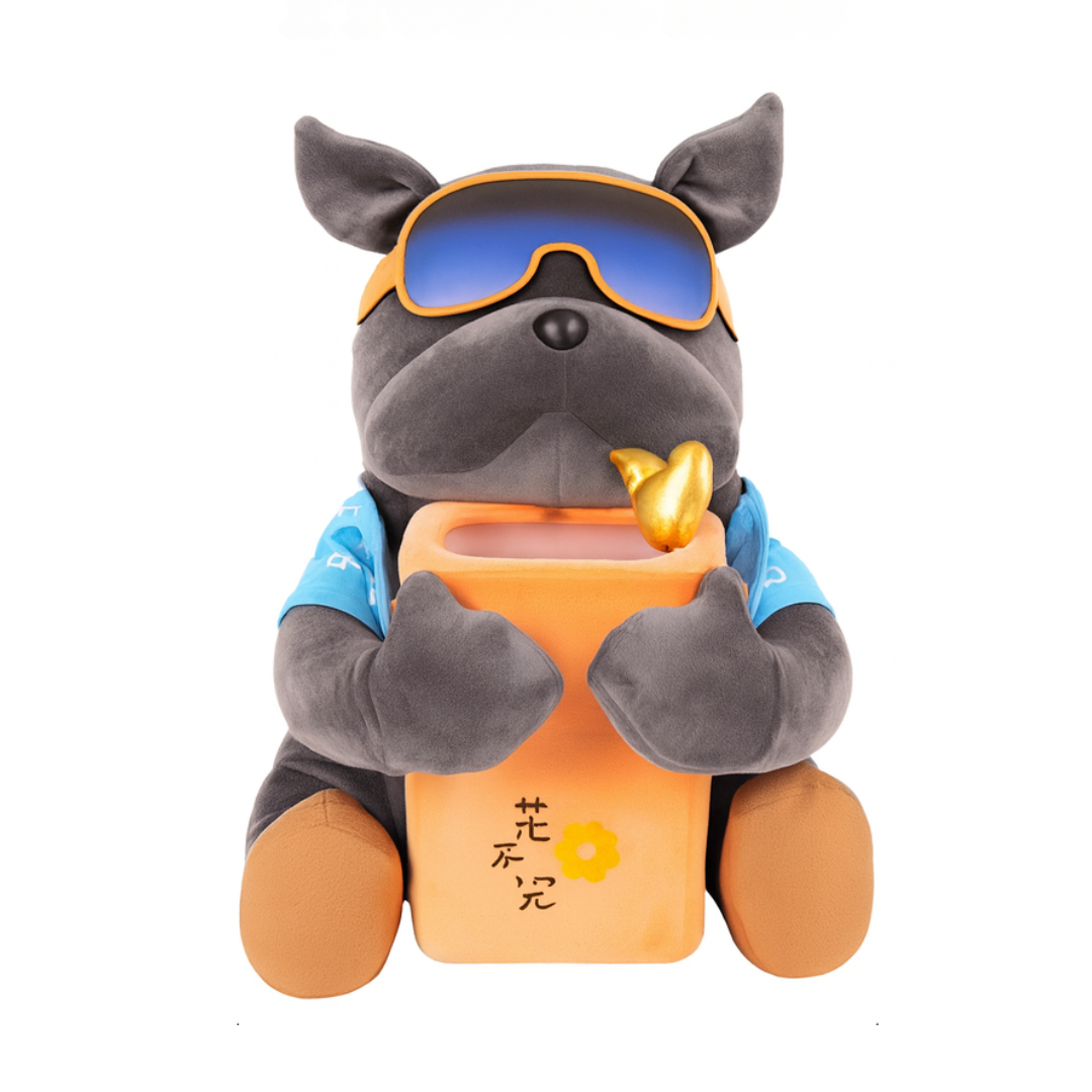 Plush Dog Car Organizer
