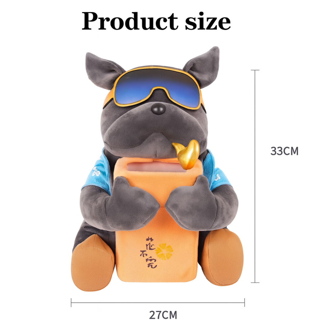 Plush Dog Car Organizer